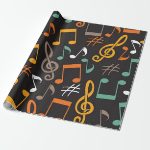 Musikmuster Geschenkpapier