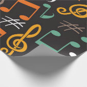 Musikmuster Geschenkpapier (Ecke)