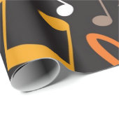 Musikmuster Geschenkpapier (Rolleneckpunkt)