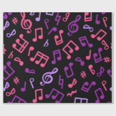 Musikmuster Geschenkpapier (Flach)