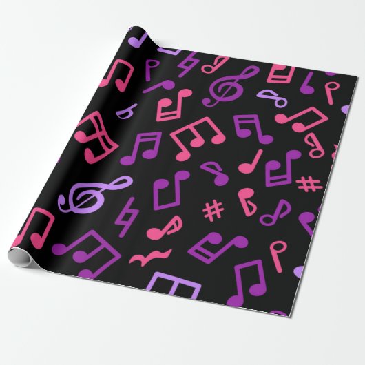 Musikmuster Geschenkpapier (Ungerollt)