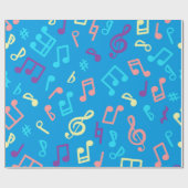 Musikmuster Geschenkpapier (Flach)