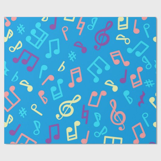 Musikmuster Geschenkpapier (Flach)