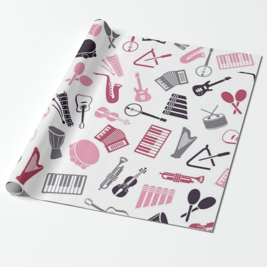 Musikmuster Geschenkpapier (Ungerollt)