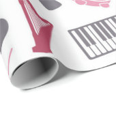 Musikmuster Geschenkpapier (Rolleneckpunkt)