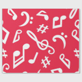Musikmuster Geschenkpapier (Flach)