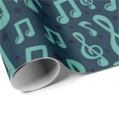 Musikmuster Geschenkpapier (Rolleneckpunkt)