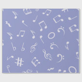 Musikmuster Geschenkpapier (Flach)