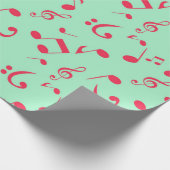Musikmuster Geschenkpapier (Ecke)