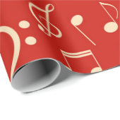 Musikmuster Geschenkpapier (Rolleneckpunkt)
