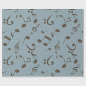 Musikmuster Geschenkpapier (Flach)