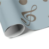 Musikmuster Geschenkpapier (Rolleneckpunkt)