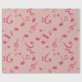 Musikmuster Geschenkpapier (Flach)
