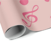 Musikmuster Geschenkpapier (Rolleneckpunkt)