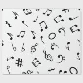 Musikmuster Geschenkpapier (Flach)