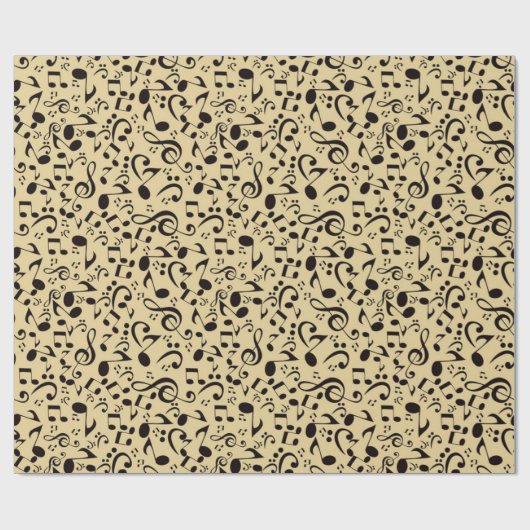 Musikmuster Geschenkpapier (Flach)