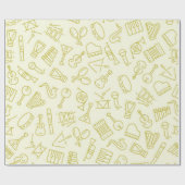 Musikmuster Geschenkpapier (Flach)