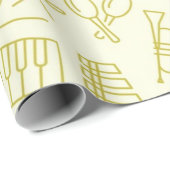 Musikmuster Geschenkpapier (Rolleneckpunkt)
