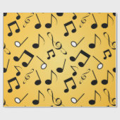 Musikmuster Geschenkpapier (Flach)