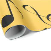 Musikmuster Geschenkpapier (Rolleneckpunkt)