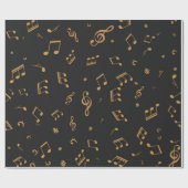 Musikmuster Geschenkpapier (Flach)