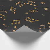Musikmuster Geschenkpapier (Ecke)