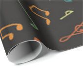Musikmuster Geschenkpapier (Rolleneckpunkt)