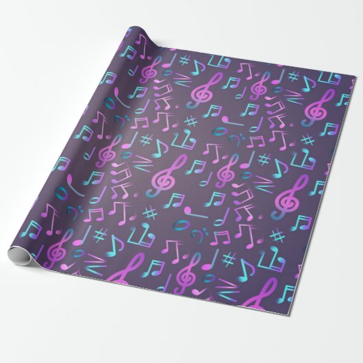 Musikmuster Geschenkpapier (Ungerollt)