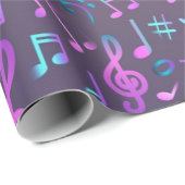 Musikmuster Geschenkpapier (Rolleneckpunkt)