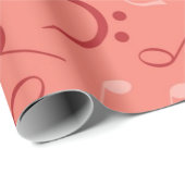 Musikmuster Geschenkpapier (Rolleneckpunkt)