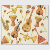 Musikmuster Geschenkpapier (Flach)