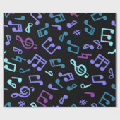 Musikmuster Geschenkpapier (Flach)
