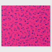 Musikmuster Geschenkpapier (Flach)