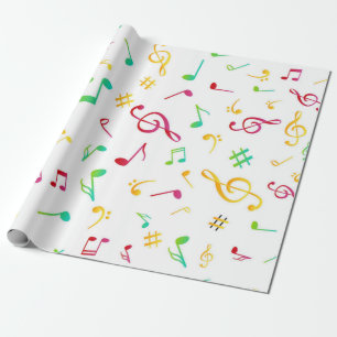 Musikmuster Geschenkpapier