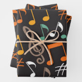 Musikmuster Geschenkpapier Set (Beispiel)