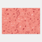 Musikmuster Geschenkpapier Set (Vorderseite 3)