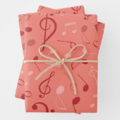 Musikmuster Geschenkpapier Set (Beispiel)