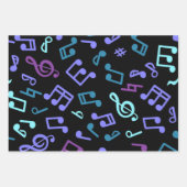 Musikmuster Geschenkpapier Set (Vorderseite 2)