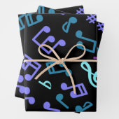 Musikmuster Geschenkpapier Set (Beispiel)