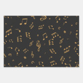 Musikmuster Geschenkpapier Set (Vorderseite 3)