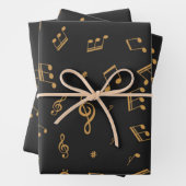 Musikmuster Geschenkpapier Set (Beispiel)