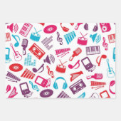 Musikmuster Geschenkpapier Set (Vorderseite 3)