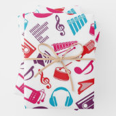 Musikmuster Geschenkpapier Set (Beispiel)