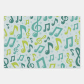 Musikmuster Geschenkpapier Set (Vorderseite 3)