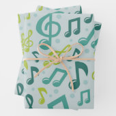 Musikmuster Geschenkpapier Set (Beispiel)