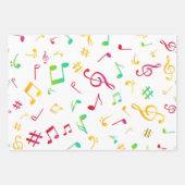 Musikmuster Geschenkpapier Set (Vorderseite 3)