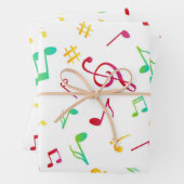 Musikmuster Geschenkpapier Set (Beispiel)