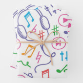 Musikmuster Geschenkpapier Set (Beispiel)