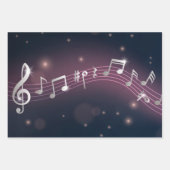 Musikmuster Geschenkpapier Set (Vorderseite 3)