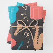 Musikmuster Geschenkpapier Set (Beispiel)